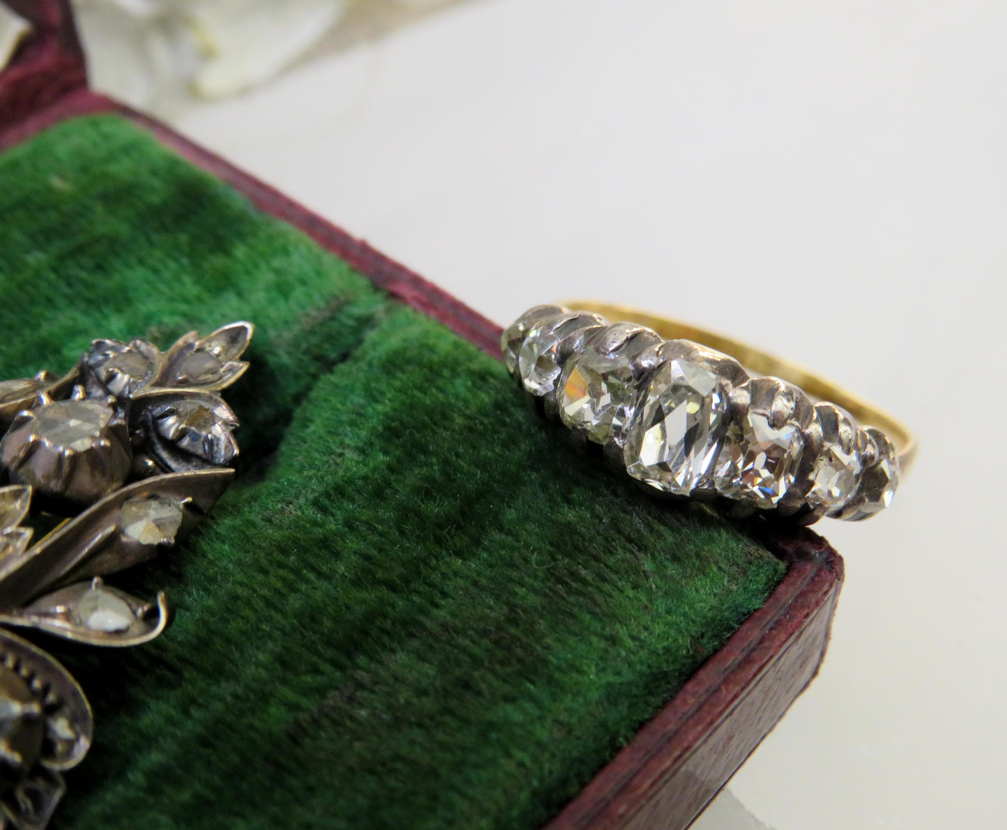 Early Victorian Seven-Stone Diamond Ring