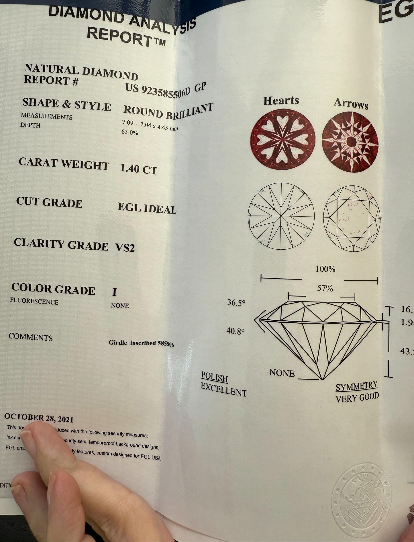 Estate 18K White Gold Diamond Ring