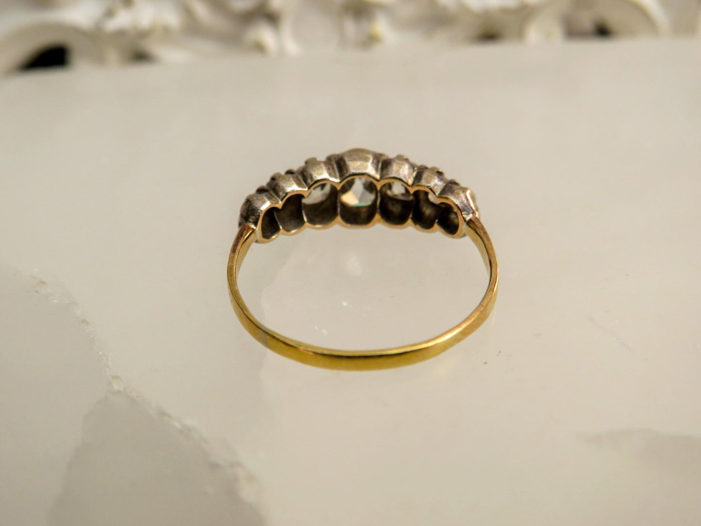 Early Victorian Seven-Stone Diamond Ring