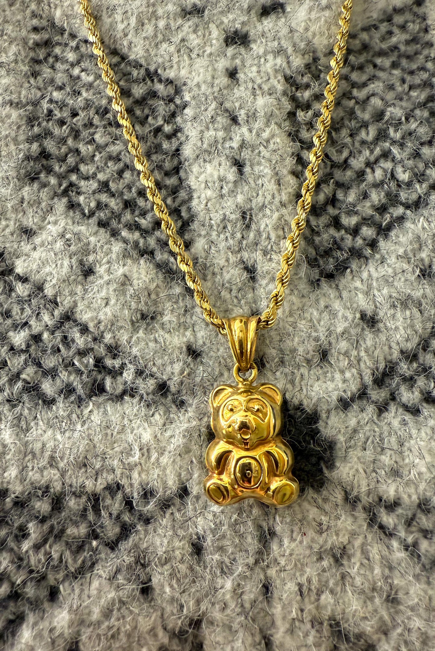 Adorable 14K Gold Bear Pendant