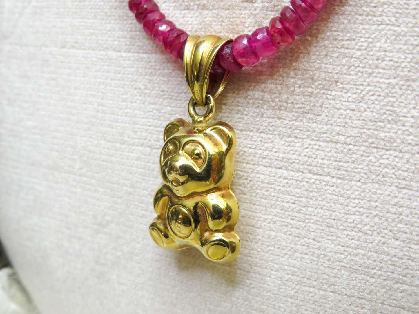 Adorable 14K Gold Bear Pendant