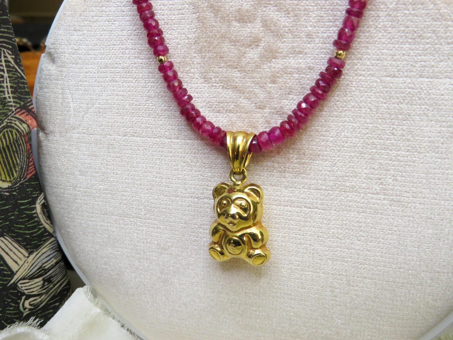 Adorable 14K Gold Bear Pendant