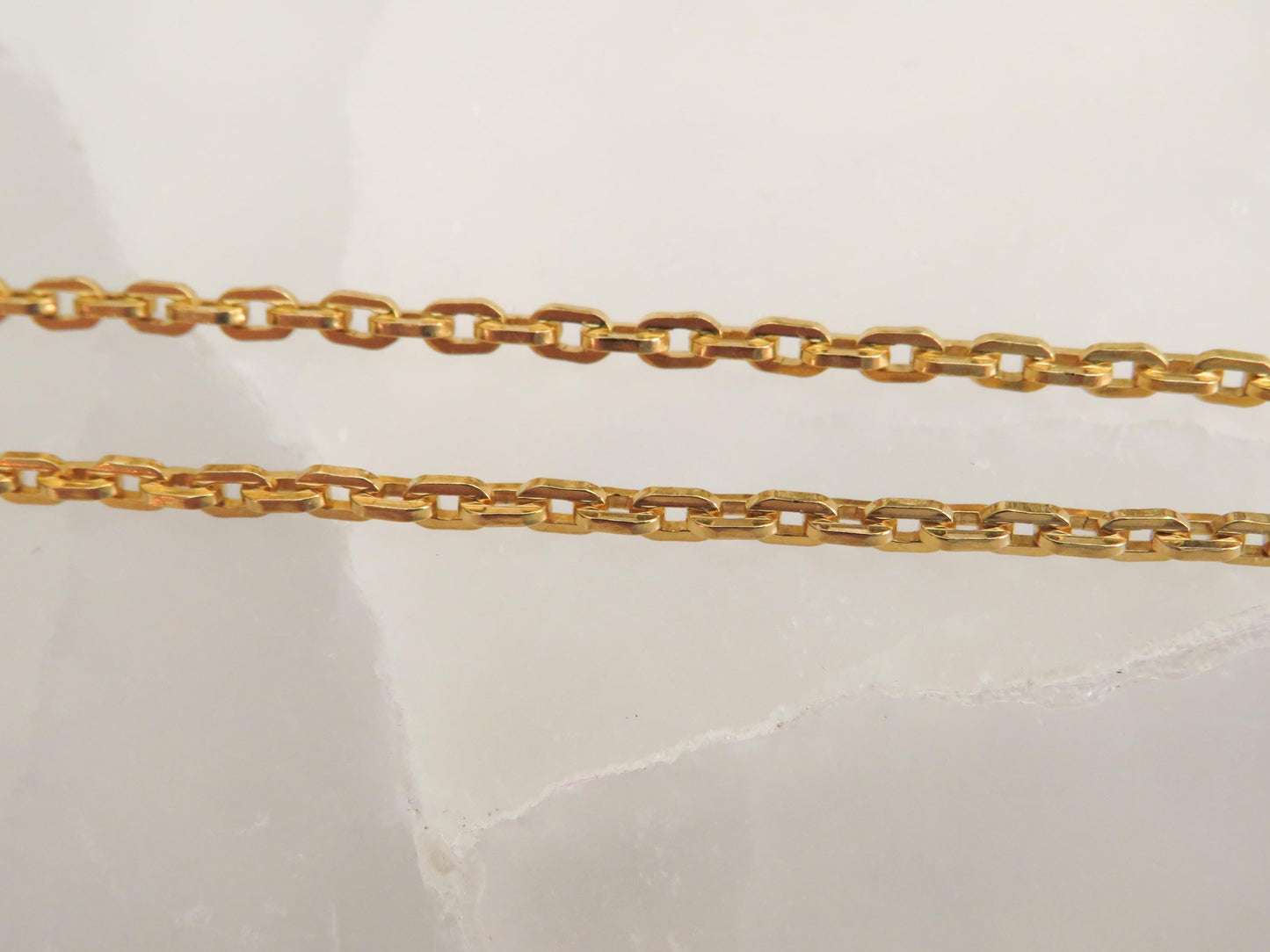 14K Yellow Gold Rainbow Sapphire Charm Holder Necklace