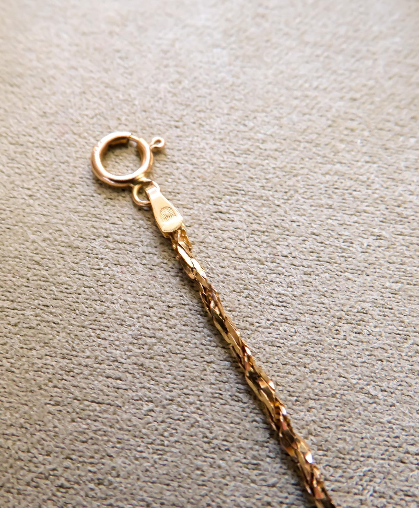14K Yellow Gold Twist Chain Necklace | 18